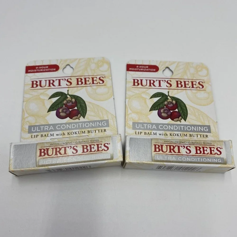 2 x 4.25g Burts Bees Lip Balm Ultra Conditioning